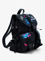 Arcane Graffiti Glow-In-The-Dark Slouch Mini Backpack