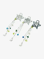 Thorn & Fable Spiral Star Dangling Bead Mini Claw Hair Clip Set