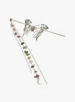 Thorn & Fable Butterfly Crystal Hair Pin