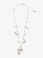 Sweet Society Pink Bow Heart Bead Necklace