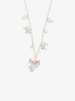 Sweet Society Pink Bow Heart Bead Necklace