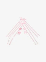 Sweet Society Pink Star Clips & Ribbon Set