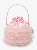 Her Universe Wicked Glinda Pink Butterfly Ruffle Crossbody Bag