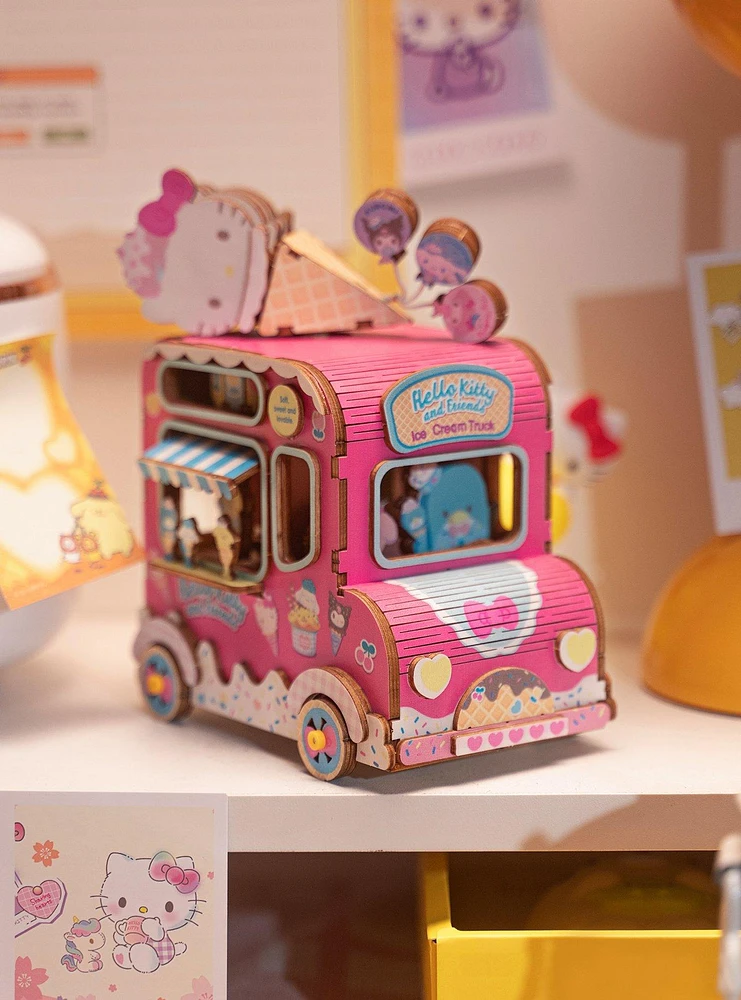 Hello Kitty And Friends Ice Cream Truck Music Box 3D Puzzle