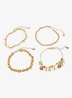 Thorn & Fable Dragonfly Flower Bracelet Set