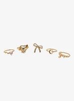 Sweet Society Bling Bow Heart Ring Set