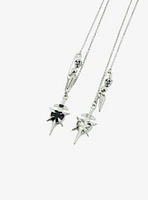 Social Collision Dagger Heart Best Friend Necklace Set