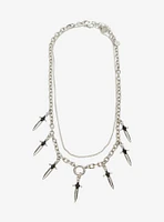 Social Collision Dagger Charm Necklace Set