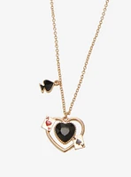 Thorn & Fable Card Suit Heart Best Friend Necklace Set