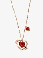 Thorn & Fable Card Suit Heart Best Friend Necklace Set