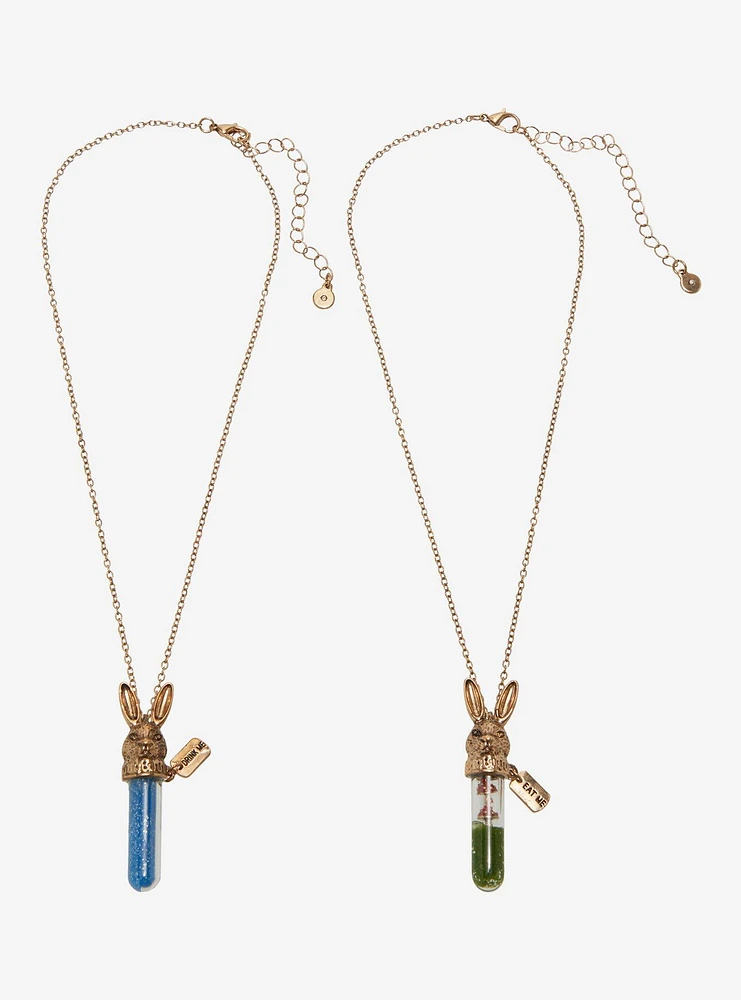 Thorn & Fable Rabbit Bottle Best Friend Necklace Set