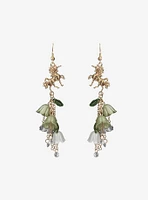 Thorn & Fable Unicorn Flower Drop Earrings