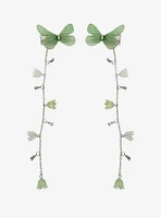 Thorn & Fable Green Butterfly Hair Clip Set