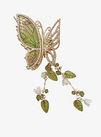 Thorn & Fable Bling Butterfly Leaf Claw Hair Clip