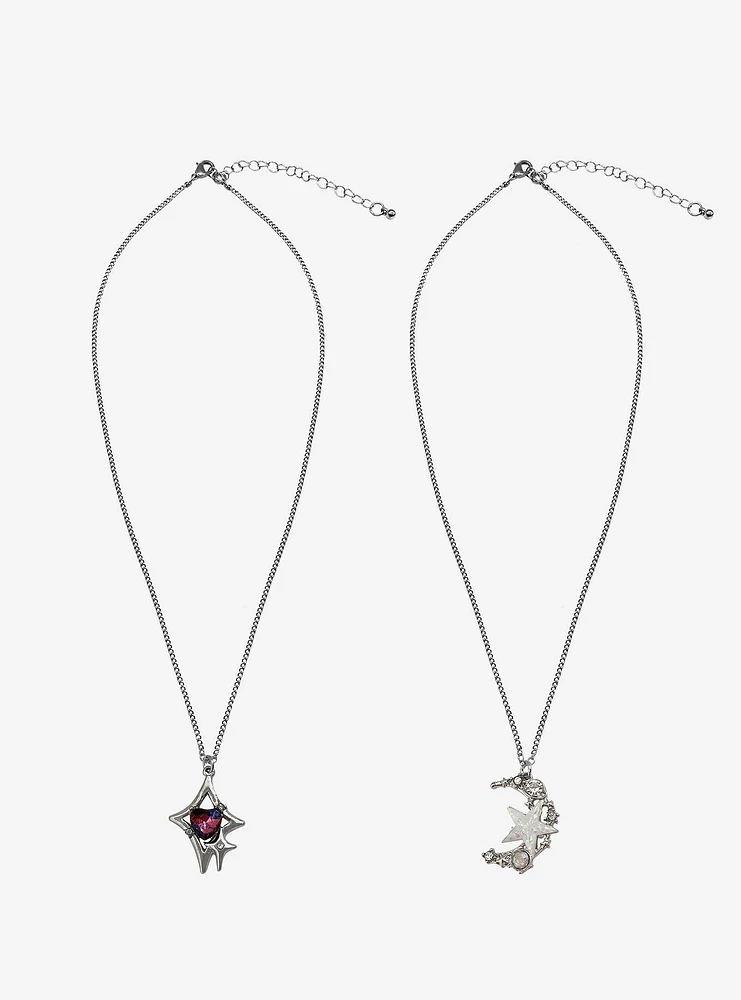 Cosmic Aura Stargazer Best Friend Necklace Set