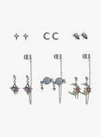 Cosmic Aura Planet Star Earring Set