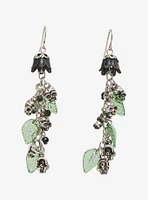 Thorn & Fable Skull Flower Drop Earrings