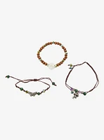 Thorn & Fable Mushroom Butterfly Bracelet Set