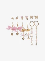 Sweet Society Bow Heart Horse Carousel Earring Set