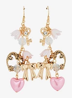 Sweet Society Heart & Bow Drop Earrings