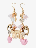 Sweet Society Heart & Bow Drop Earrings