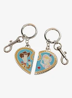 Loungefly Disney Pixar Toy Story Woody & Bo Peep Heart Keychain Set