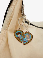 Loungefly Disney Pixar Toy Story Woody & Bo Peep Heart Keychain Set