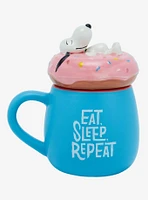 Peanuts Snoopy Donut Mug with Lid