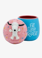 Peanuts Snoopy Donut Mug with Lid