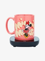 Disney Minnie Mouse See You Latte Pink Mug with Warmer