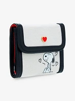 Peanuts Snoopy Heart Small Snap Wallet - BoxLunch Exclusive