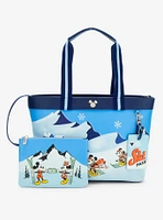 Our Universe Disney Mickey Mouse & Friends Ski Tote Bag with Wristlet Pouch - BoxLunch Exclusive