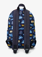 Loungefly Back to the Future 40th Anniversary DeLorean Allover Print Backpack