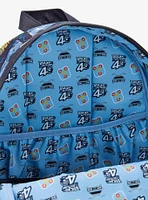Loungefly Back to the Future 40th Anniversary DeLorean Allover Print Backpack