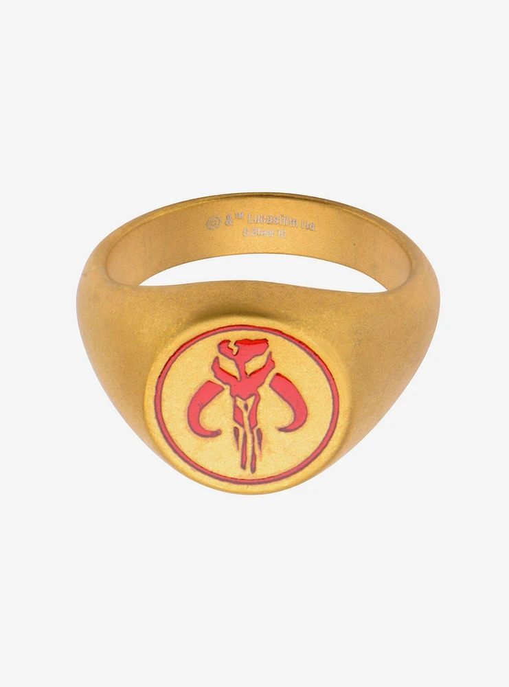 Star Wars The Mandalorian Enamel Symbol Ring