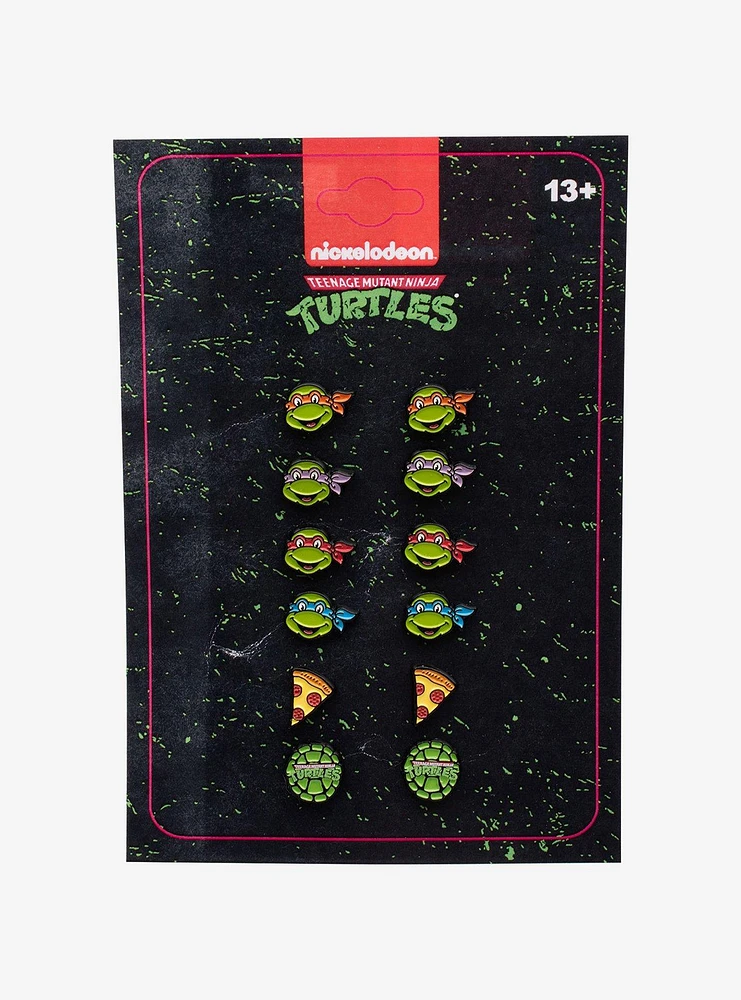 Teenage Mutant Ninja Turtles Enamel Stud Earrings Set