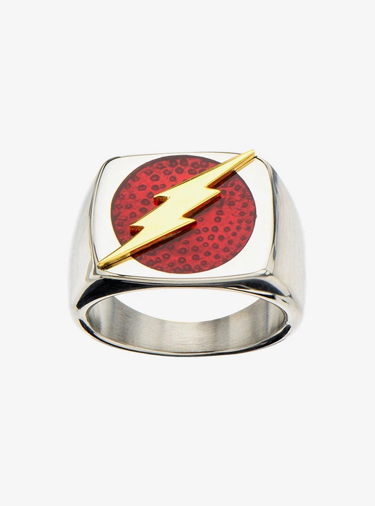 DC Comics The Flash Raised Bolt Ring