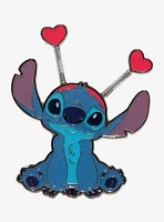 Loungefly Disney Lilo & Stitch Heart Headband Stitch Enamel Pin - BoxLunch Exclusive