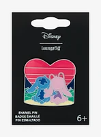 Loungefly Disney Lilo & Stitch Angel & Stitch Heart Sunset Enamel Pin — BoxLunch Exclusive