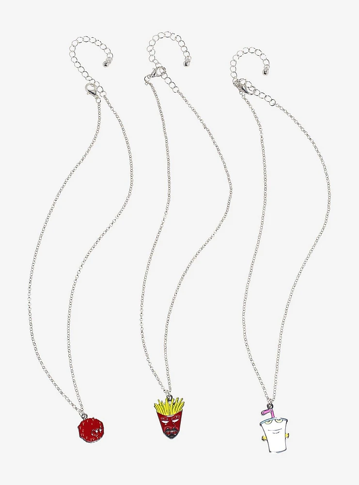 Aqua Teen Hunger Force Character Best Friend Necklace Set