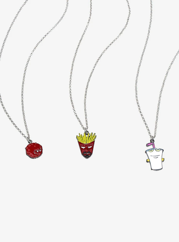 Aqua Teen Hunger Force Character Best Friend Necklace Set