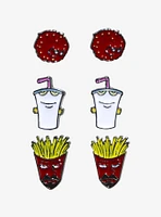 Aqua Teen Hunger Force Character Stud Earring Set