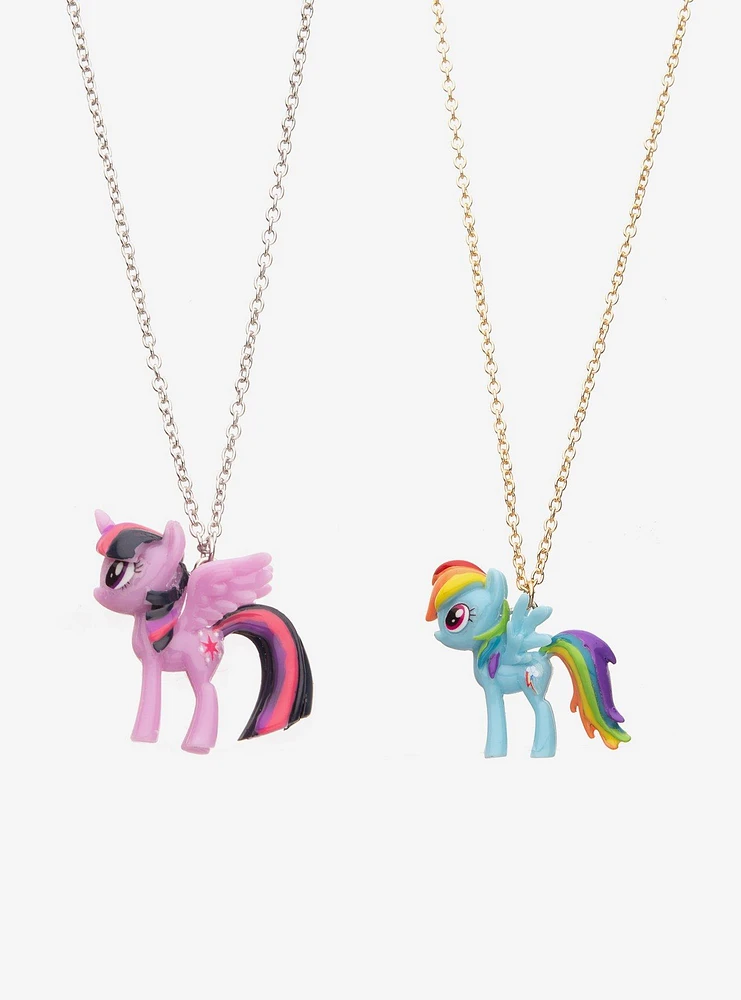 My Little Pony Rainbow Dash & Twilight Sparkle Best Friend Necklace Set