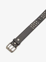 Black Gunmetal Stud Pyramid Belt