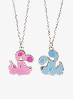 Blue's Clues Blue & Magenta Best Friend Necklace Set