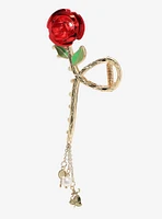 Disney Beauty And The Beast Rose Charm Claw Hair Clip