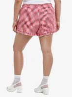 Sweet Society Strawberry Ribbon Girls Lounge Shorts Plus