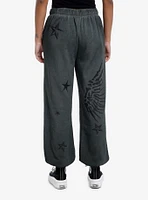 Social Collision Grunge Skull Stars Girls Oversized Jogger Pants