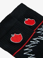 Death Note Ryuk Apple Glow-In-The-Dark Crew Socks