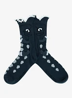 Godzilla Biting Crew Socks